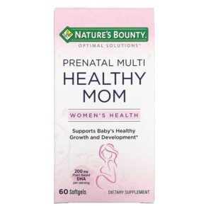 Nature's Bounty Optimal Solutions Healthy Mom Prenatal Multi 60 Softgels 074312648212