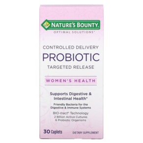 Nature's Bounty Optimal Solutions Women's Health Controlled Delivery Probiotic 30 Caplets 074312515200
