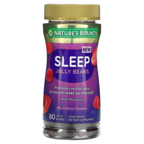 Nature's Bounty Sleep Jelly Beans with Melatonin Mixed Berry 80 Jelly Beans 074312010118