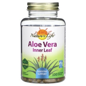 Nature's Herbs Aloe Vera Inner Leaf 100 Vegetarian Capsules 041954179725