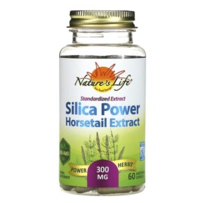 Nature's Herbs Standardized Extract Silica-Power 300 mg 60 Vegetarian Capsules 041954498161