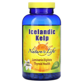 Nature's Life Icelandic Kelp 1.000 Tablets 040647002326