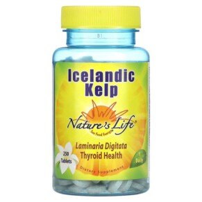 Nature's Life Icelandic Kelp 250 Tablets 040647002302