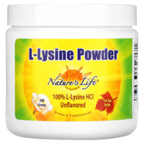Nature's Life L-Lysine Powder Unflavored 200 g 040647512306