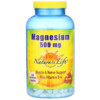 Nature's Life Magnesium 500 mg 250 Vegetarian Capsules 040647004382