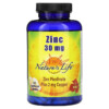 Nature's Life Zinc 30 mg 250 Vegetarian Capsules 040647004368