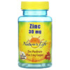 Nature's Life Zinc 30 mg 50 Vegetarian Capsules 040647004344