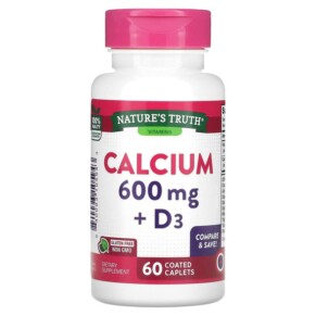 Nature's Truth Calcium + D3 60 Coated Caplets 840093105943