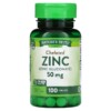 Nature's Truth Chelated Zinc 50 mg 100 Tablets 840093101532