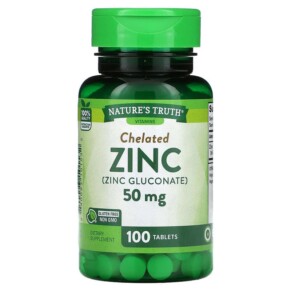 Nature's Truth Chelated Zinc 50 mg 100 Tablets 840093101532