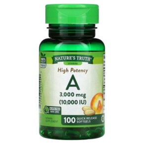 Nature's Truth High Potency Vitamin A 3.000 mcg (10.000 IU) 100 Quick Release Softgels 840093101440