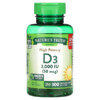 Nature's Truth High Potency Vitamin D3 50 mcg (2.000 IU) 300 Quick Release Softgels 840093103734
