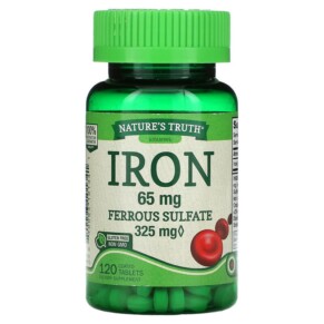 Nature's Truth Iron 65 mg 120 Coated Tablets 840093101341