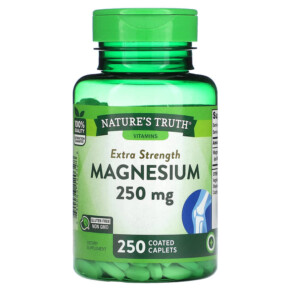 Nature's Truth Magnesium Extra Strength 250 mg 250 Coated Caplets 840093120328