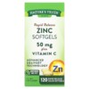Nature's Truth Rapid Release Zinc Plus Vitamin C 50 mg 120 Rapid Release Liquid Softgels 840093115416