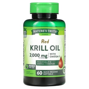 Nature's Truth Red Krill Oil with Omega-3 2.000 mg 60 Quick Release Softgels 840093101716