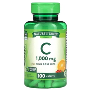 Nature's Truth Vitamin C Plus Wild Rose Hips 1.000 mg 100 Caplets 840093106032