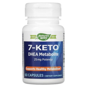 Nature's Way 7-KETO DHEA Metabolite 25 mg 60 Capsules 763948051861