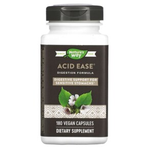 Nature's Way Acid Ease Digestion Formula 180 Vegan Capsules 750856606184