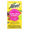 Nature's Way Alive! Hair Skin & Nails Multi-Vitamin Strawberry 60 Softgels 033674110942