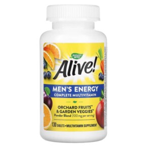 Nature's Way Alive! Men's Energy Complete Multivitamin 100 mg 130 Tablets 033674137161