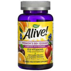Nature's Way Alive! Women's 50+ Gummy Complete Multivitamin Mixed Berry 60 Gummies 033674159040