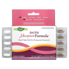Nature's Way AM/PM Menopause Formula Women's Health 30 AM Tablets & 30 PM Tablets 763948072064