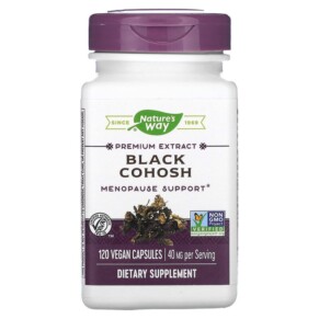 Nature's Way Black Cohosh 40 mg 120 Vegan Capsules 033674153536