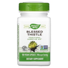 Nature's Way Blessed Thistle 390 mg 100 Vegan Capsules 033674107003