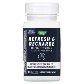 Nature's Way Brain Health Refresh & Recharge 40 Softgels 033674136935