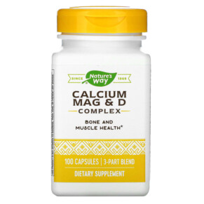 Nature's Way Calcium Mag & D Complex 100 Capsules 033674414200