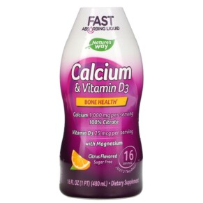 Nature's Way Calcium & Vitamin D3 Citrus 16 fl oz (480 ml) 371401388166