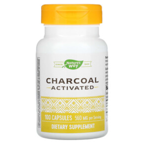 Nature's Way Charcoal Activated 280 mg 100 Capsules 033674451717