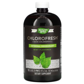 Nature's Way Chlorofresh Liquid Chlorophyll Mint 132 mg 16 fl oz (473.2 ml) 358008035013