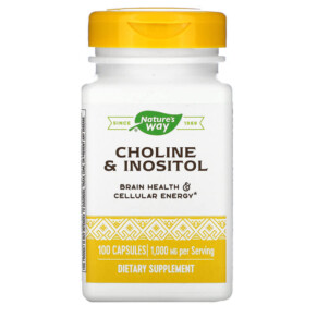 Nature's Way Choline & Inositol 500 mg 100 Capsules 033674404621