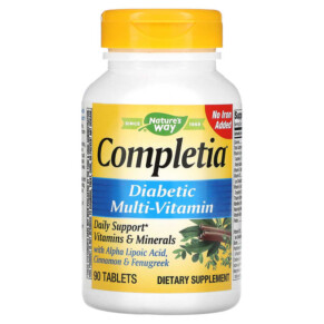Nature's Way Completia Diabetic Multi-Vitamin 90 Tablets 033674149249