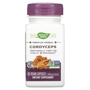 Nature's Way Cordyceps 500 mg 60 Vegan Capsules 033674153840