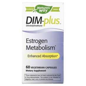 Nature's Way DIM-Plus Estrogen Metabolism 60 Vegetarian Capsules 033674148105