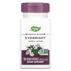 Nature's Way Eyebright Herbal Blend 347 mg 100 Vegan Capsules 033674003800