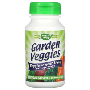 Nature's Way Garden Veggies 60 Vegan Capsules 033674147931
