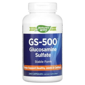 Nature's Way GS-500 Glucosamine Sulfate 240 Capsules 763948017874