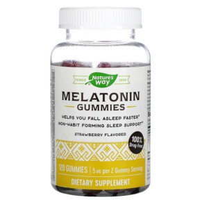 Nature's Way Melatonin Gummies Strawberry 2.5 mg 120 Gummies 033674137505