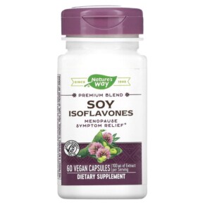 Nature's Way Premium Blend Soy Isoflavones 100 mg 60 Vegan Capsules 033674641002