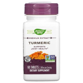 Nature's Way Premium Extract Turmeric 500 mg 60 Tablets 033674631003