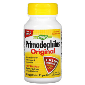 Nature's Way Primadophilus Original Ages 12 & Up 5 Billion CFU 90 Vegetarian Capsules 033674068007