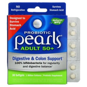 Nature's Way Probiotic Pearls Adult 50+ 30 Softgels 763948105106