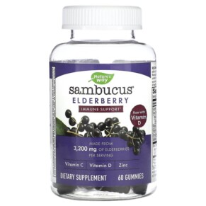 Nature's Way Sambucus Elderberry 60 Gummies 033674104866