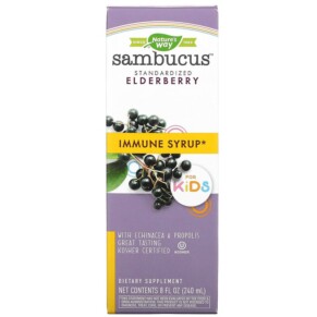 Nature's Way Sambucus for Kids Standardized Elderberry Immune Syrup 8 fl oz (240 ml) 033674153598