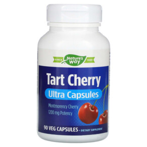 Nature's Way Tart Cherry Ultra Capsules 1.200 mg 90 Veg Capsules 763948564453