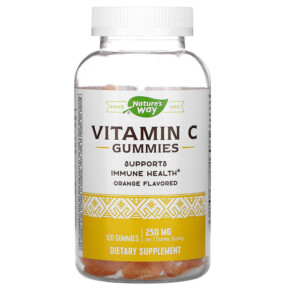 Nature's Way Vitamin C Gummies Orange 250 mg 120 Gummies 033674136072
